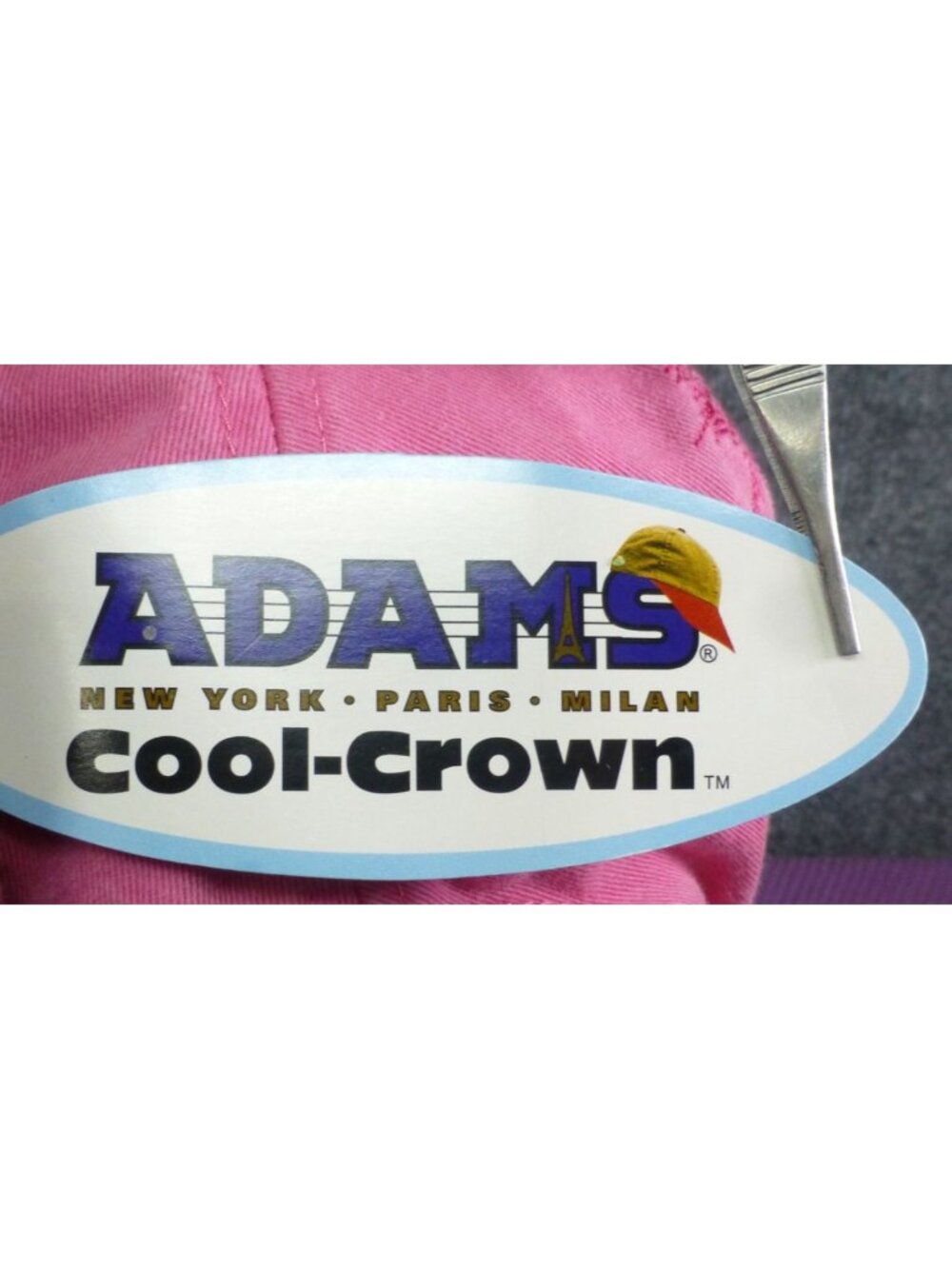 Adams Pink Cool-Crown Cotton Embroidered Baseball Cap With Palm Tree Design - Picture 7 of 12